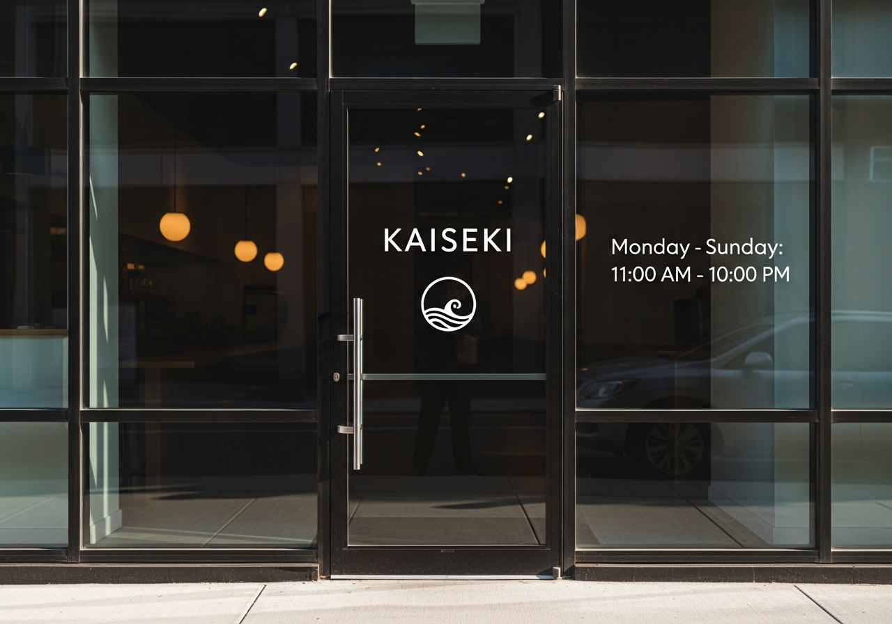 店舗ガラス 飲食店のガラス・看板向けカッティングステッカー