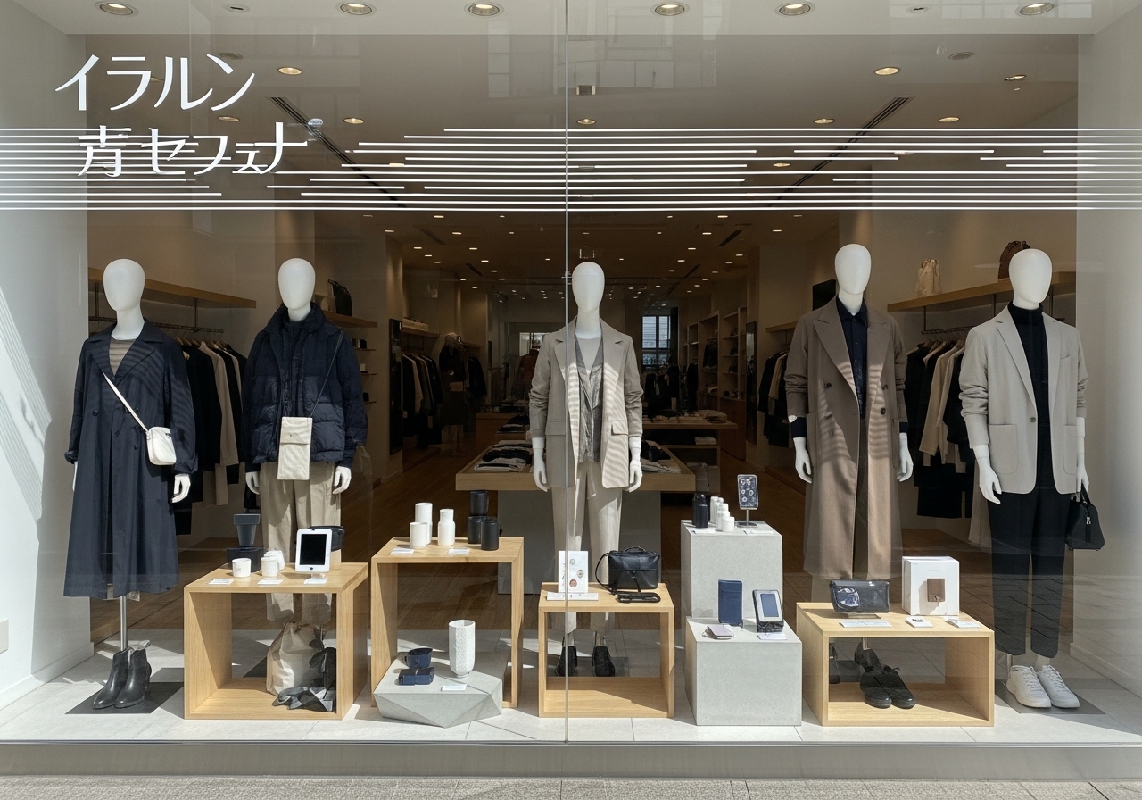 店舗ガラス 小売店のショーウィンドウ・看板向けカッティングステッカー